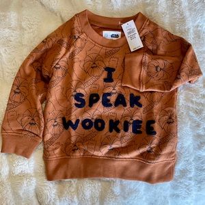 Gap Star Wars sweatshirt. Brand new. Size 12-18 mo